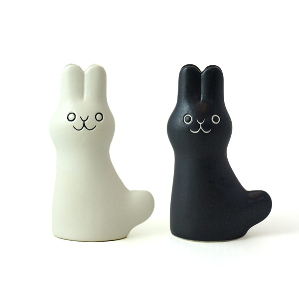 希少】鹿児島睦 初期作品 うさぎ 花瓶