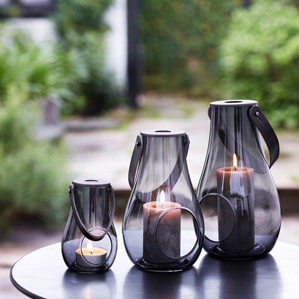 ��󥿥� ���ꥢ �֥�å� H25cm �ۥ�६���� ������� �̲� ����ƥꥢ ����ƥ����� �ơ��֥� �饤�� ���⡼�� ���饹 HOLMEGAARD DESIGN WITH LIGHT 4343536 ��åԥ��б� 