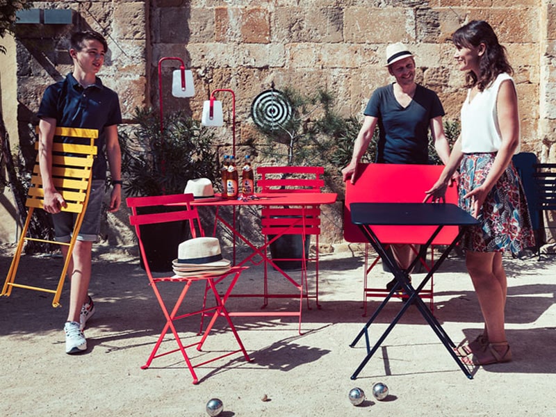 �����ǥ�ơ��֥� �����ǥ�ե��˥��㡼 �����ơ��֥� �ե����� �ӥ��ȥ� �饦��� �ơ��֥� 60cm �ޤꤿ���� �ݥơ��֥� ���ե� ������� �� Fermob bistro ����̵�� 