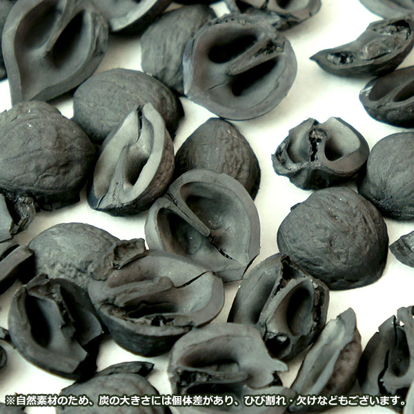 くるみ の 殻炭 100g メール便対応 天然 素材 国産 岩手 クルミ カラ インテリア ナチュラル おしゃれ かわいい 胡桃殻 ガーデニング Viewgarden