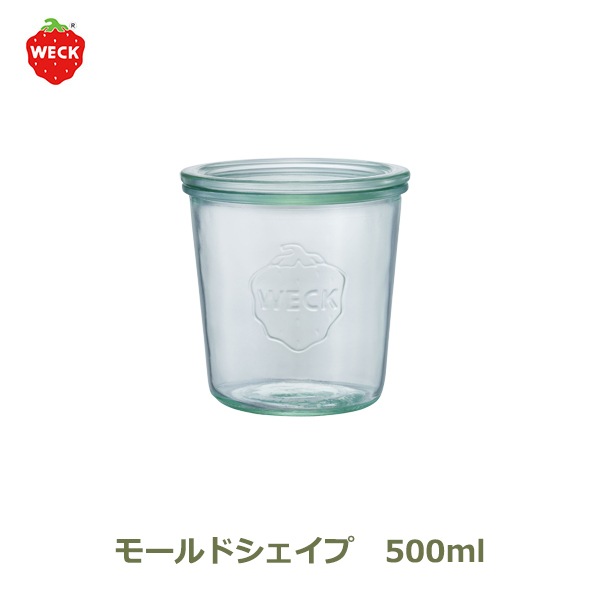 ˥ ¸ƴ ̩ƴ 饹˥ WECK 500ml å Ǯ ⡼  ӵͤ ¸ ȥå Ĵ̣ƴ WE 742 MOLD SHAPE 