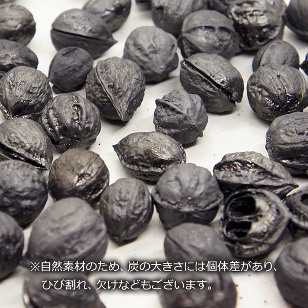 くるみ の 炭 500g クルミ インテリア 雑貨 国産 丸 送料無料 お得 業務用 かわいい おしゃれ オブジェ 置き物 装飾 調湿 消臭 和風 和ぐるみ 岩手県産 復興支援 Viewgarden