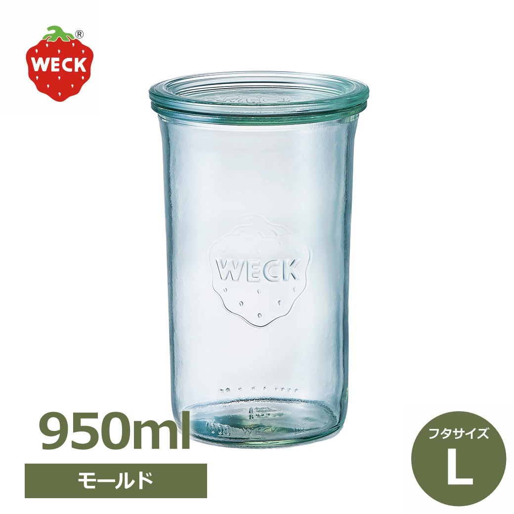 WECK �⡼��ɥ������� 950ml �����å� �������� WE-782 ����˥����� ��ʨ̩�ĤǤ��륬�饹��¸�� ̩���ƴ� �ե�L������ �礭�������� �ԥ��륹 ��ʪ �ѥ��� 