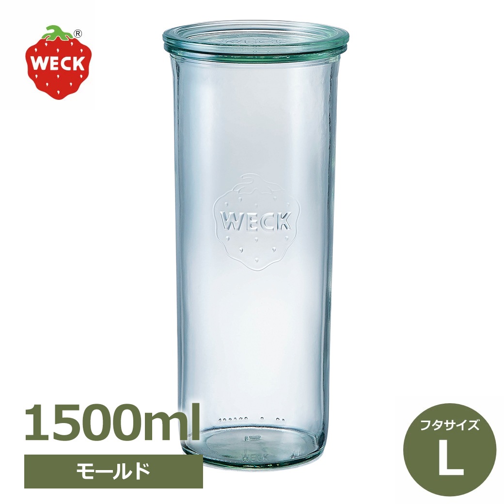 WECK �⡼��ɥ������� 1500ml �����å� �������� WE-784 ����˥����� ��ʨ̩�ĤǤ��륬�饹��¸�� ̩���ƴ� �ե�L������ �礭�������� ��ʪ �ѥ��� ������� 