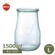 WECK ���塼��åץ������� 1500ml �����å� WE-738 ����˥����� ��ʨ̩�ĤǤ��륬�饹��¸�� ̩���ƴ� �ե�L������ Tulip shape �礭�� ��ʪ �ԥ��륹 