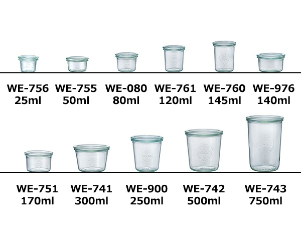 モールド シェイプ 50 Ml We 755 フタsサイズ Mold Shape Weck ウェック キャニスター 保存 容器 耐熱 ガラス 密閉 保存 瓶 Viewgarden