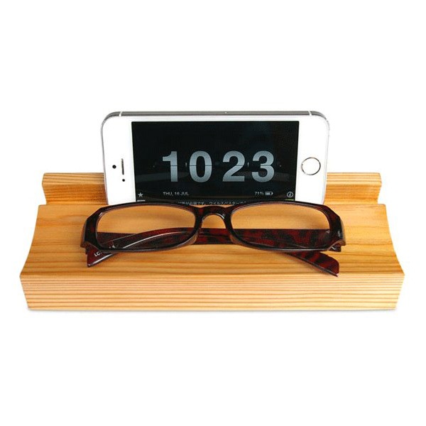 スマホスタンド 木製 おしゃれ 天然木 日田杉 ナチュラル シンプル スマホ モバイル 携帯 ディスク 整理 眼鏡 ペン 小物 収納 置場 日本製 Areas エリアス Viewgarden