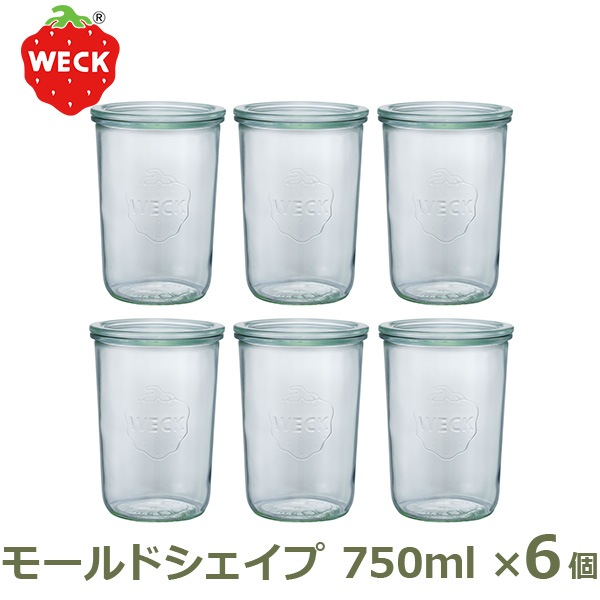 ˥ 6ĥå ¸ƴ ̩ƴ 饹˥ WECK ⡼  750 ml WE-743 եL MOLD SHAPE å 饹 ¸ ̵ 