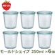 WECK �⡼��ɥ������� 250ml ������6�ĥ��å� �����å� ���饹 ����˥����� �� ��ʨ ̩�� ���饹���դ� �ե�M������ ��¸�ƴ� ��Ǯ���ٺ� 80�ٰ��� WE-900 ����̵�� 
