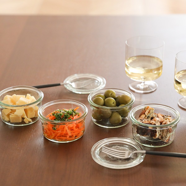 weck giftbox ���ե� �ܥå��� �⡼��� 140ml 4�� ���å� �����å� S220 �������� ������ ����֤� �ƴ� ���� ���ȥå��� ���饹 ������� ��¸ �� ̩�� ����̵�� 