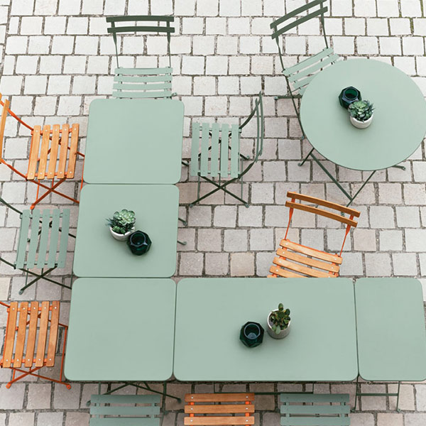 ������ �������� �ơ��֥� 57H Fermob bistro �ե����� �ӥ��ȥ� �⤵ 74cm �ޤꤿ���� ���顼 ��4�� �᥿�� �������� �����ǥ� �� ����̵�� 