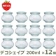 WECK �ǥ��������� 200ml ������12�ĥ��å� WE-902 �����å� DECO SHAPE ����˥����� ���饹 �ե�S������ ̩�� ��¸�� 