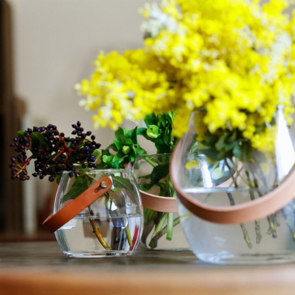 �ۥ�६���� �ե� �١��� ���� ���饹 �ݥå� 10cm �ܥ��� ���ꥢ Ʃ�� �̲� ����ƥꥢ ����ץ� �ʥ����� HOLMEGAARD DESIGN WITH LIGHT 4343516 ��åԥ��б� 