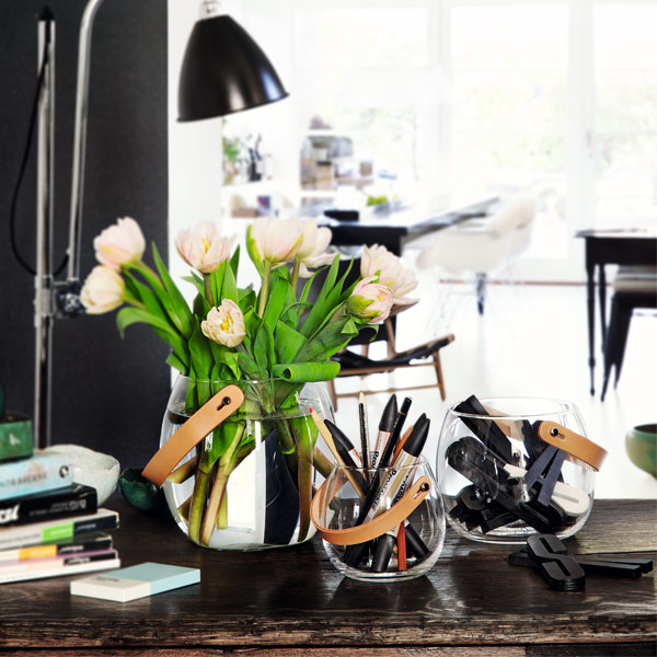 �ۥ�६���� �ե� �١��� ���� ���饹 �ݥå� 10cm �ܥ��� ���ꥢ Ʃ�� �̲� ����ƥꥢ ����ץ� �ʥ����� HOLMEGAARD DESIGN WITH LIGHT 4343516 ��åԥ��б� 