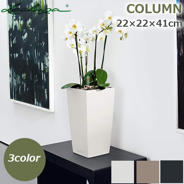 プランター レチューザ トリオ・ストーン30 LE-7630 LECHUZA 底面給水 底面灌水 鉢 プランター 植木鉢 大型 おしゃれ 鉢 レチューザ エコノミー トリオ