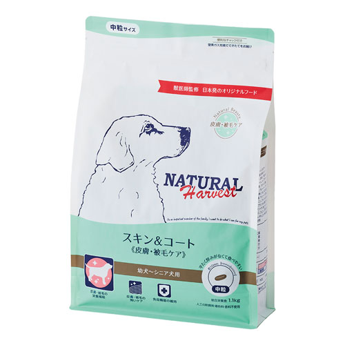 ナチュラルハーベスト1.1kg（3袋セット） スキン&コート(皮膚・被毛ケア）｜ナチュラルハーベスト/カントリー