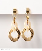 クリアチェーンイヤリング/ピアス