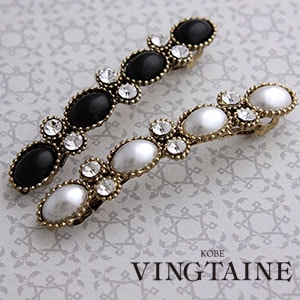 アンティーク調ビジューバレッタ H-506 | ヘアアクセサリー,バレッタ
