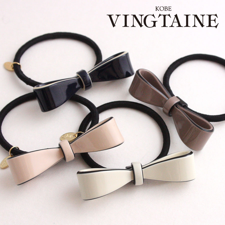 エナメル調リボンヘアゴム H-767 | ヘアアクセサリー,ヘアゴム