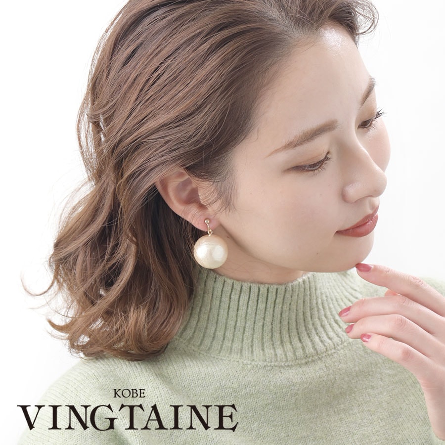 anuans アニュアンス バロックパールチェーンピアス anuans ア