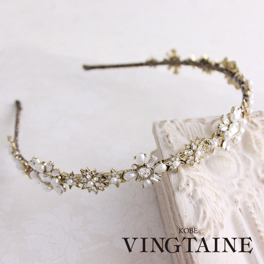 パールビジューカチューシャ HK-188 | ヘアアクセサリー,カチューシャ