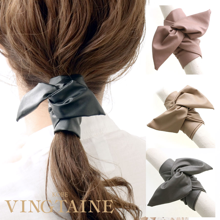 フェイクレザーワイヤーポニー H7383 | ヘアアクセサリー,ヘアゴム