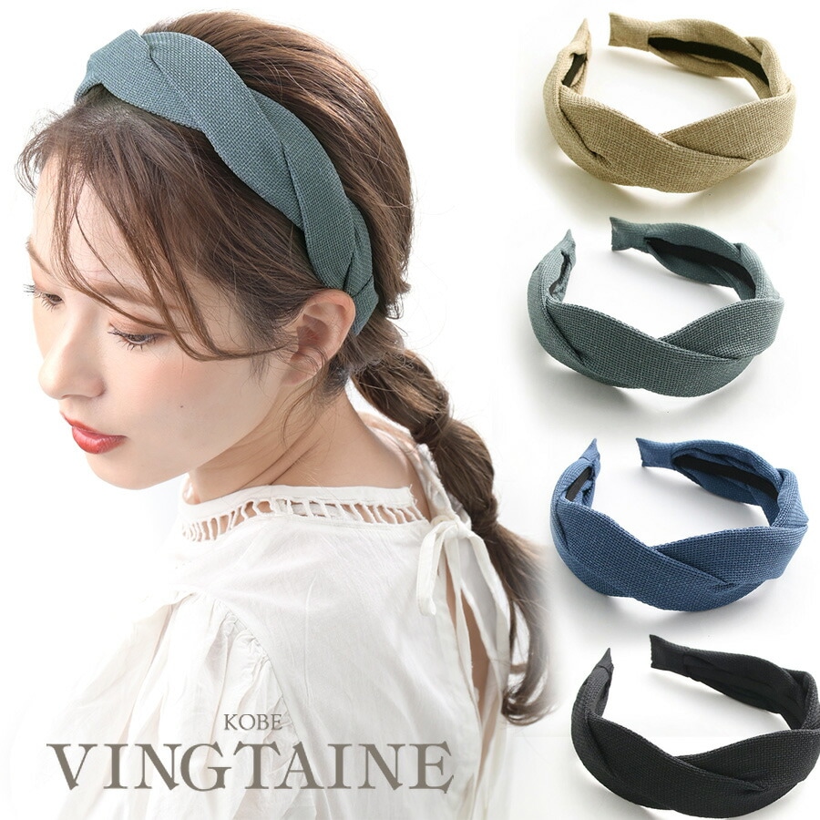 Metal ribbon headband TZ251