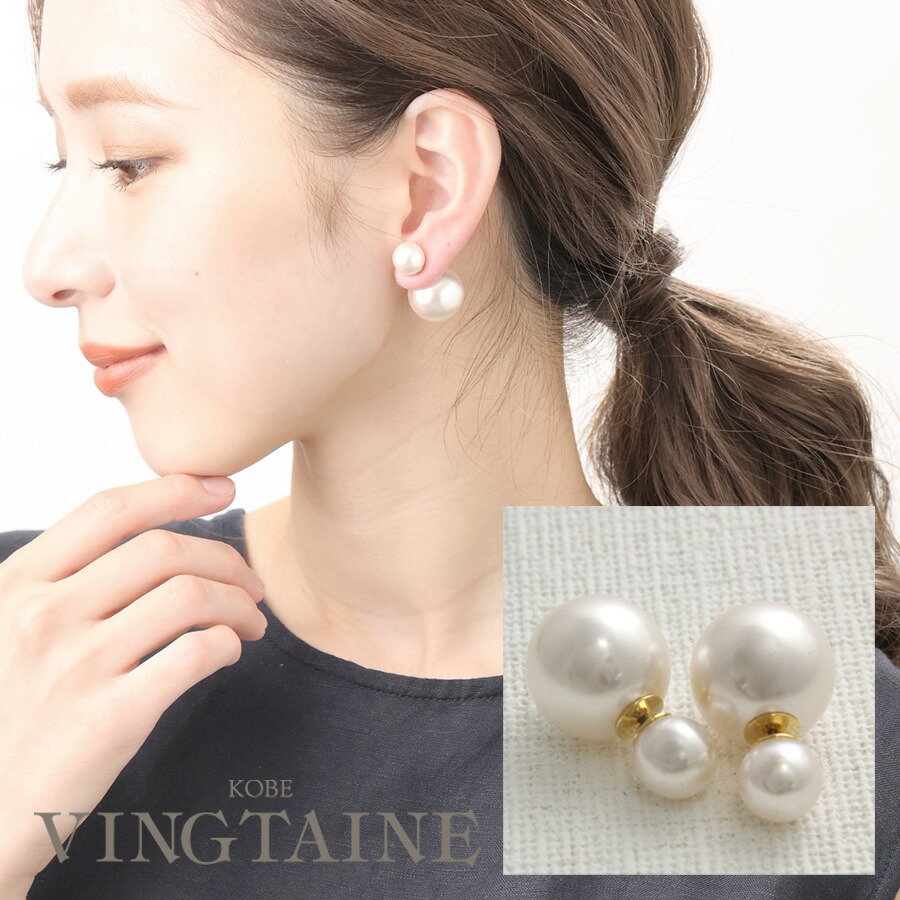 パールキャッチピアス（10mm×18mm） P5155 | ピアス,バックキャッチ