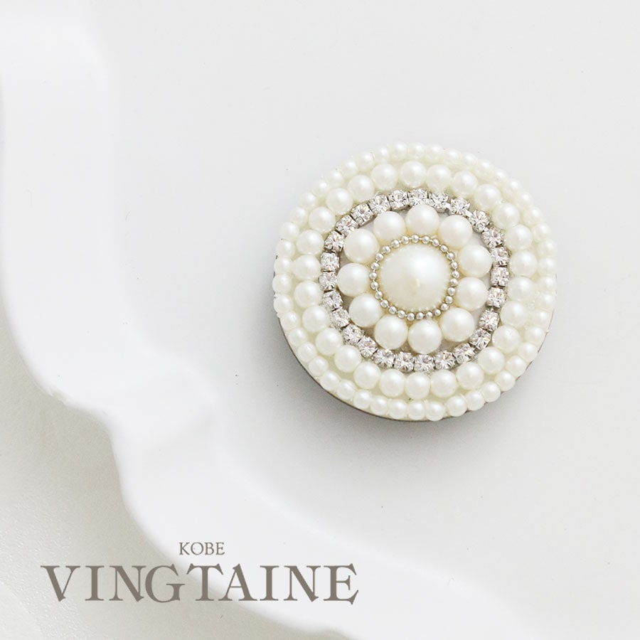 マグネットブローチ（パールサークル） NB012 | ブローチ