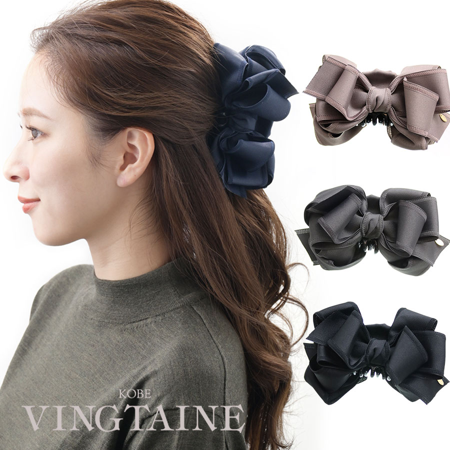 ⓝⓔⓦ【ふんわりバイカラーリボン】ベビーヘアクリップ　キッズクリップ　ヘアゴム 楽天市場】【 ベビー ヘアクリップ 】モノトーン フリル リボン