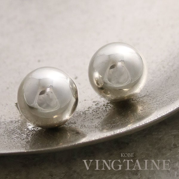 Silver925 メタルボールピアス （2cm） SVP183 | ピアス,シンプル