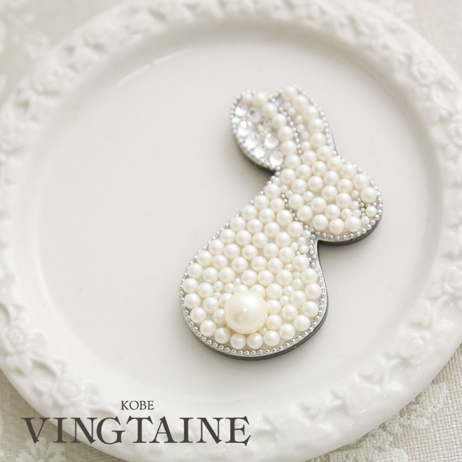 マグネットブローチ(ウサギ) NB037 | マグネットブローチ