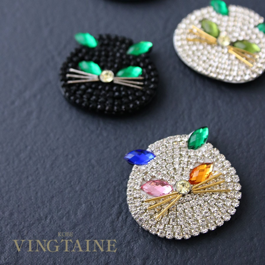 ★専用★3337☆WESTERN GERMANY/ポーセリン/猫ブローチ ☆専用☆3337☆WESTERN GERMANY/ポーセリン/猫ブローチ