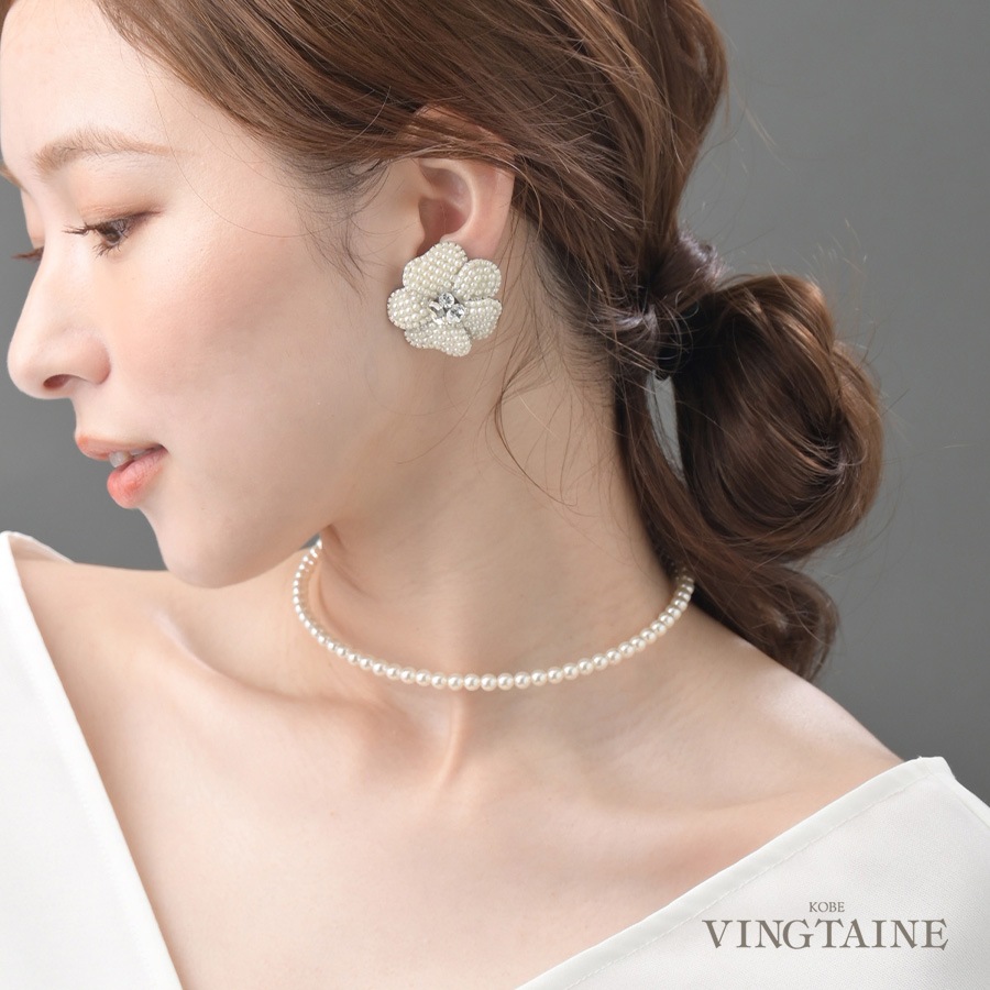 パールワイヤーチョーカー c3377 | ネックレス,パールシリーズ