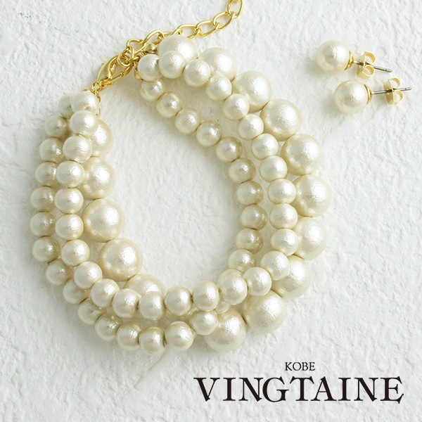 コットンパール3連ブレスレット B4060 | 特集,優しい光に包まれ