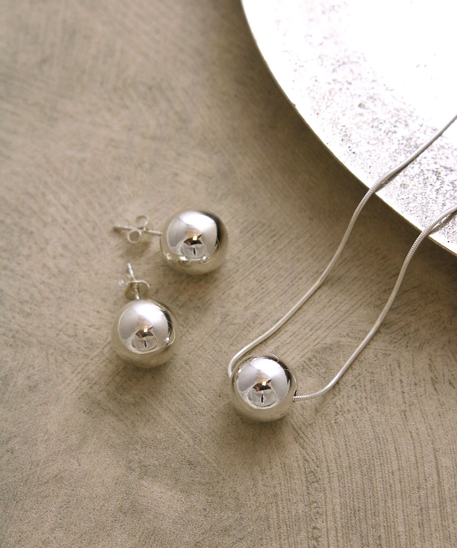 Silver925 �ܡ���ȥåץͥå��쥹 ��1.2cm�� SVC167