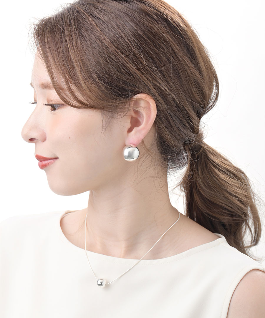 Silver925 �᥿��ܡ���ԥ��� ��2cm�� SVP183