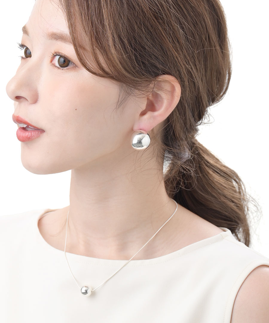 Silver925 �᥿��ܡ���ԥ��� ��2cm�� SVP183