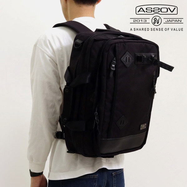アッソブ AS2OV バックパック EXCLUSIVE BALLISTIC NYLON 3WAY BACK PACK エクスクルーシブ バリスティック ナイロン ビジネスリュック ブラック 061300 | ブランド [正規取扱店]