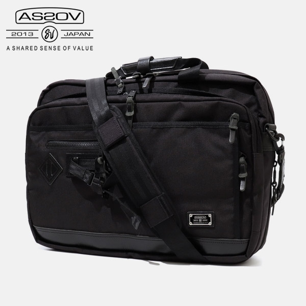 アッソブ AS2OV ビジネスバッグ EXCLUSIVE BALLISTIC NYLON BUSINESS BAG L エクスクルーシブ バリスティック ナイロン ショルダーバッグ ブラック 061305 | ブランド [正規取扱店]