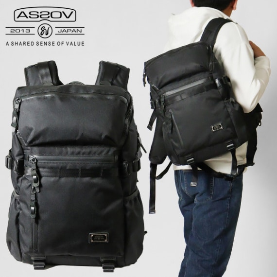 アッソブ AS2OV バックパック CORDURA DOBBY 305D ROUND ZIP BACK PACK