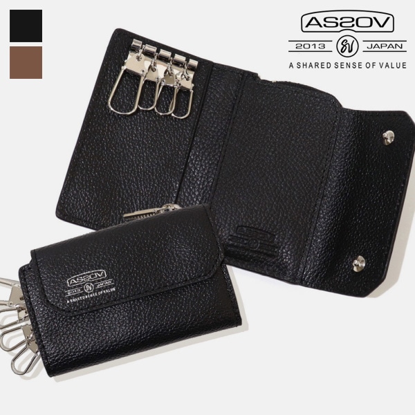 アッソブ AS2OV キーケース SHRINK LEATHER MOBILE WALLET KEY CASE