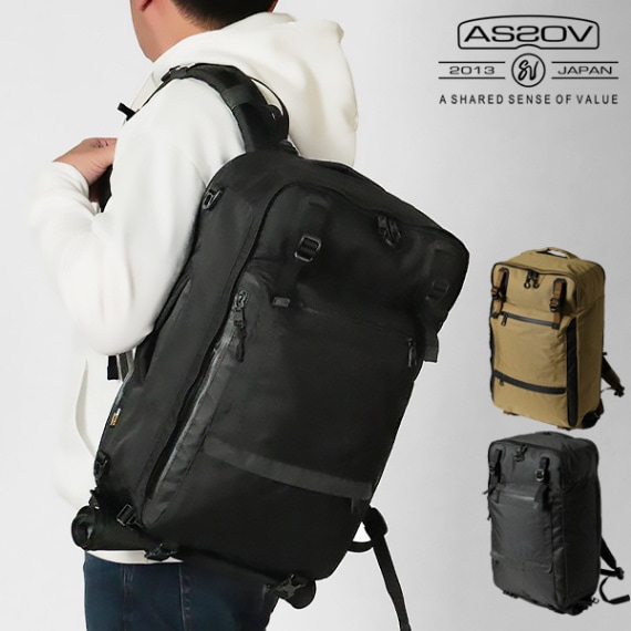 アッソブ AS2OV バックパック WATER PROOF CORDURA 305D 2WAY BAG ウォータープルーフ コーデュラ 防水 バッグ リュック 各色  141601 | ブランド [正規取扱店]