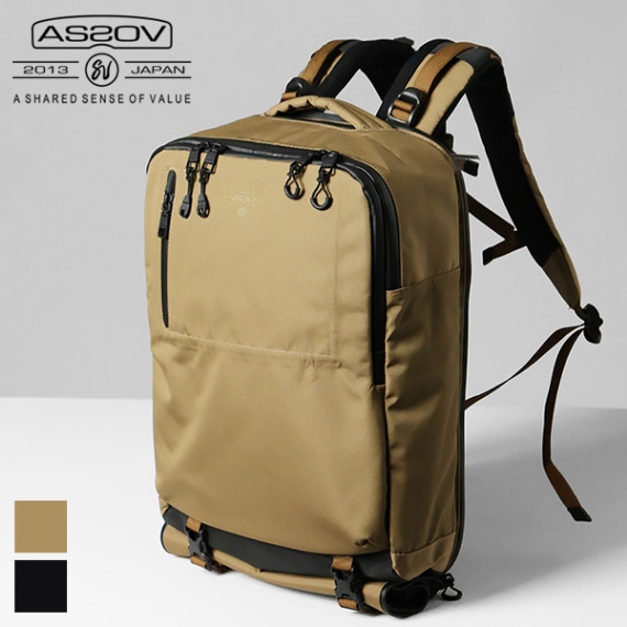 アッソブ AS2OV バックパック WATER PROOF CORDURA 305D 2WAY BAG Sサイズ ウォータープルーフ コーデュラ 防水 バッグ リュック 各色 141608 | ブランド [正規取扱店]