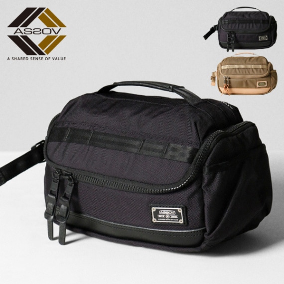 アッソブ AS2OV ゴルフポーチ EXCLUCIVE BALLISTIC NYLON ROUND POUCH エクスクルーシブ バリスティック ナイロン ラウンドポーチ ゴルフシリーズ ゴルフバッグ 各色 152209 | ブランド [正規取扱店]