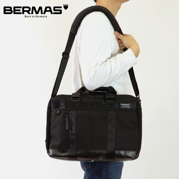 バーマス BERMAS ビジネスバッグ BAUER III バウアー 3 2層ブリーフケース 42c EX 2way ショルダーバッグ ブラック 60633 | ブランド [正規品]