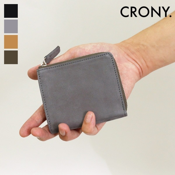 クルニー テイタム CRONY. Tatum 折り財布 Half Zip Wallet ハーフジップウォレット ミニ財布 L字型 レザー 各色 CR-00034 | ブランド [正規取扱店]