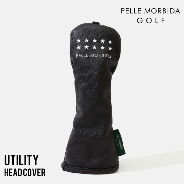 ペッレモルビダ ゴルフ PELLE MORBIDA GOLF 10周年 ユーティリティーヘッドカバー ユーティリティー用 UT用 ブラック PMO-HPG004 | ブランド [正規取扱店]