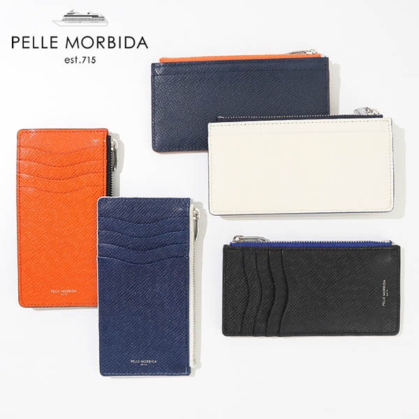 ペッレモルビダ PELLE MORBIDA 財布 新型 薄マチ ミニウォレット Barca バルカ メンズ バイカラー レザー 各色 PMO-BA324 | ブランド [正規取扱店]
