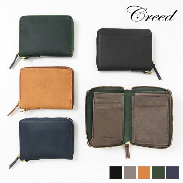 クリード Creed 二つ折り財布 UDUK ウドゥク L字ジップ ミドルウォレット メンズ レディース レザー 牛革 各色 312C944 | ブランド [正規取扱店]